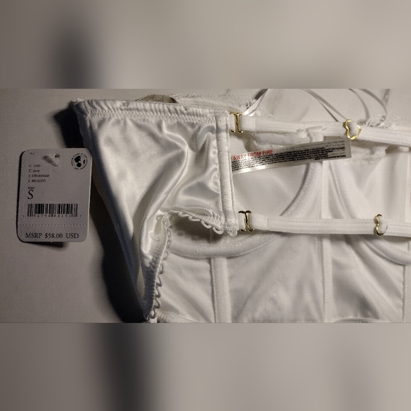 🍉3/$20 Free people white adjustable corset bralette - Picture 7 of 10